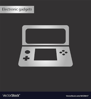 Black and white style icon game console vector image