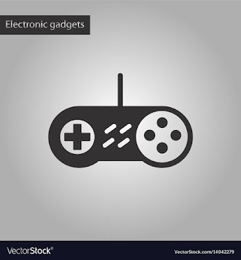 Black and white style icon game joystick vector image