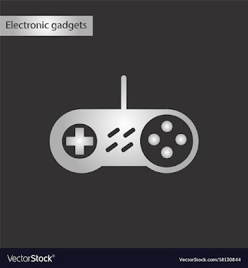 Black and white style icon game joystick vector image