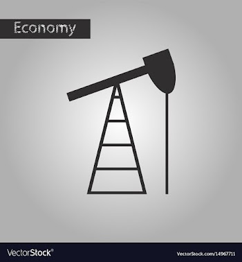 Black and white style icon gas production vector image