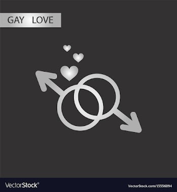 Black and white style icon gay male symbol vector image