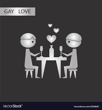 Black and white style icon gay romantic dinner vector image