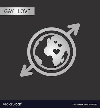 Black and white style icon gays earth symbol vector image