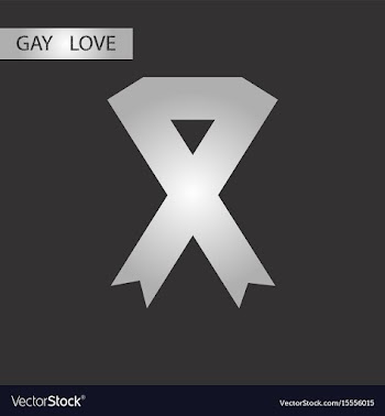 Black and white style icon gays hiv ribbon vector image