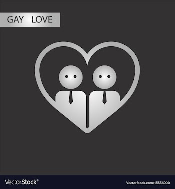 Black and white style icon gays in heart vector image