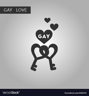 Black and white style icon gays keys love vector image