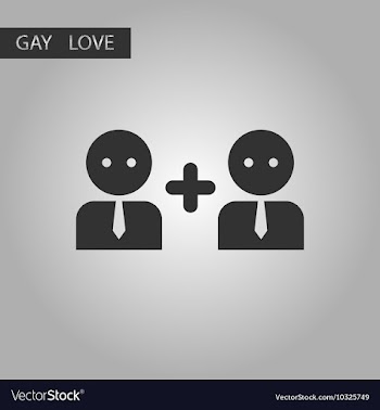 Black and white style icon gays love family vector image