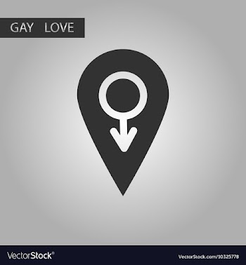 Black and white style icon gays male symbol vector image