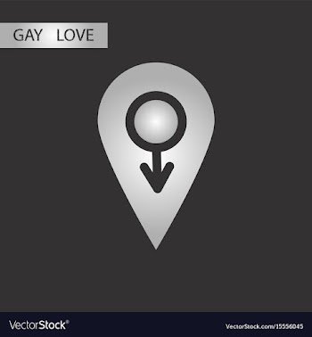 Black and white style icon gays male symbol vector image