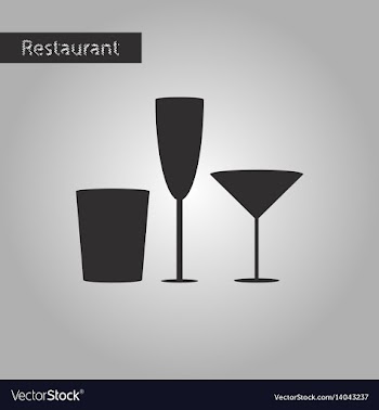 Black and white style icon glasses for wine and vector image