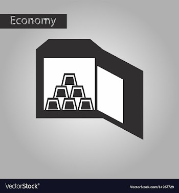 Black and white style icon gold bars in a safe vector image