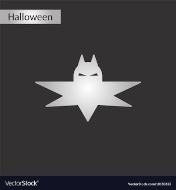 Black and white style icon halloween bat vector image
