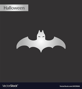 Black and white style icon halloween bat vector image