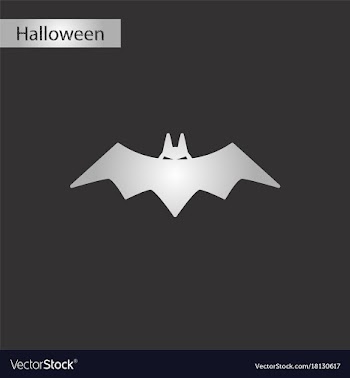 Black and white style icon halloween bat vector image