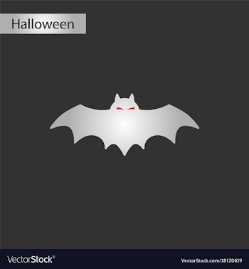 Black and white style icon halloween bat vector image