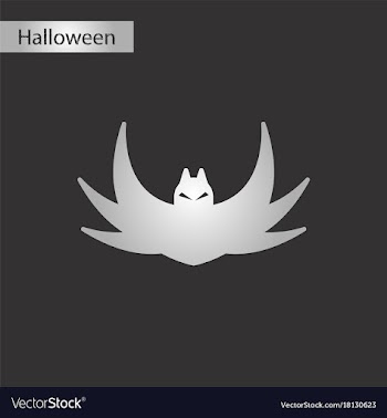 Black and white style icon halloween bat vector image