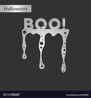 Black and white style icon halloween boo vector image