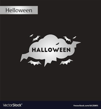 Black and white style icon halloween cloud bats vector image