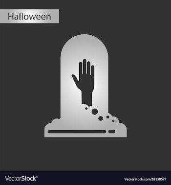 Black and white style icon halloween grave vector image