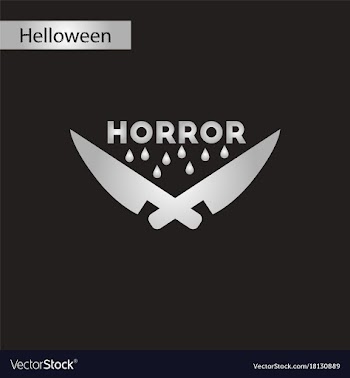 Black and white style icon halloween knives horror vector image