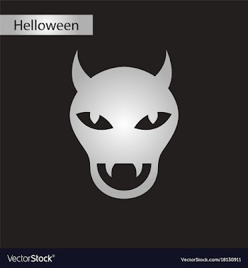 Black and white style icon halloween monster vector image