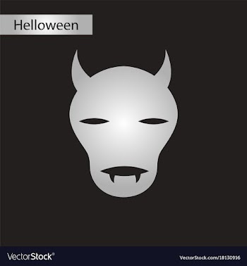Black and white style icon halloween monster vector image