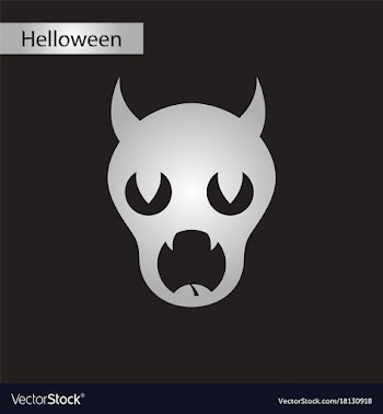 Black and white style icon halloween monster vector image
