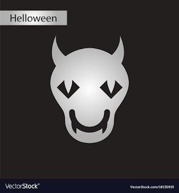 Black and white style icon halloween monster vector image
