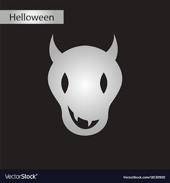 Black and white style icon halloween monster vector image