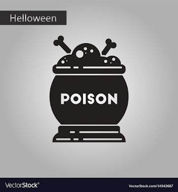 Black and white style icon halloween potion vector image