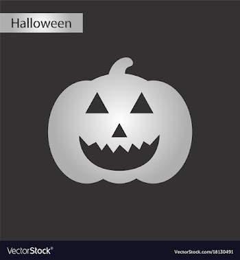 Black and white style icon halloween pumpkin vector image
