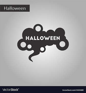 Black and white style icon halloween sign vector image