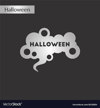 Black and white style icon halloween sign vector image