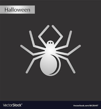 Black and white style icon halloween spider vector image