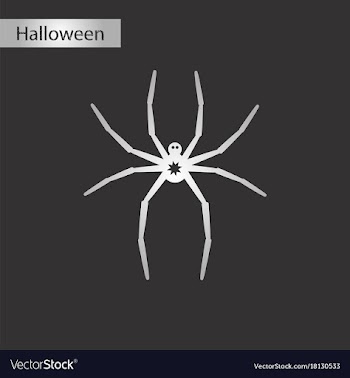 Black and white style icon halloween spider vector image
