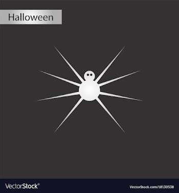 Black and white style icon halloween spider vector image