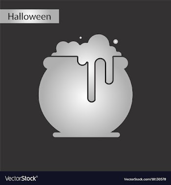 Black and white style icon halloween witches vector image
