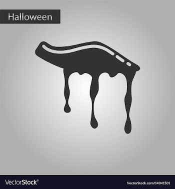 Black and white style icon halloween zombie hand vector image