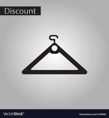 Black and white style icon hanger vector image