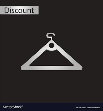 Black and white style icon hanger vector image