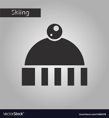 Black and white style icon hat vector image