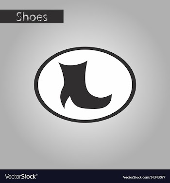Black and white style icon high-heeled boots vector image