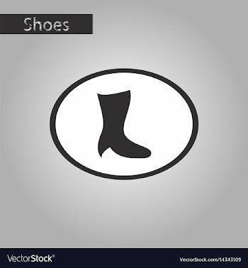 Black and white style icon high-heeled boots vector image