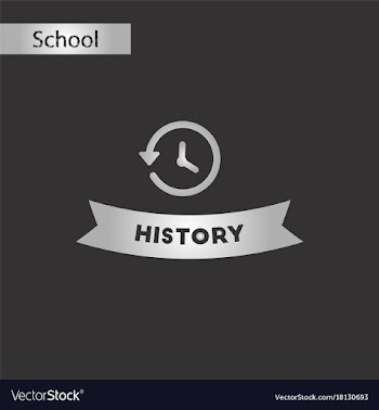 Black and white style icon history lesson vector image