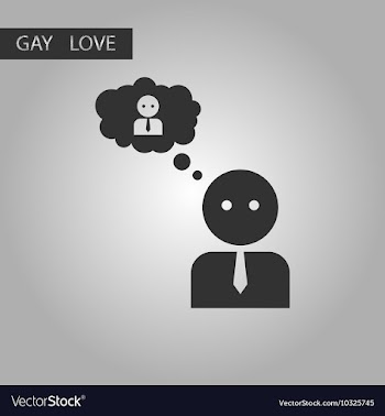 Black and white style icon homosexual gays lovers vector image