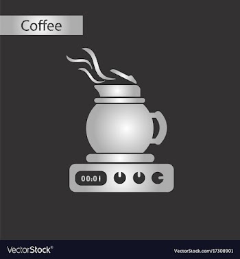 Black and white style icon kettle stove vector image