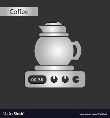 Black and white style icon kettle stove vector image