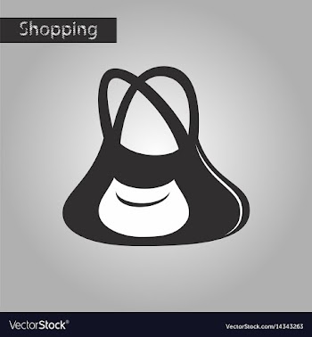 Black and white style icon ladies handbag vector image