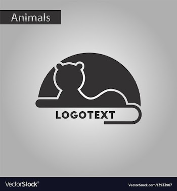 Black and white style icon lion logo vector image