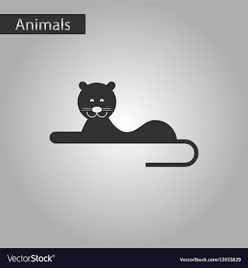 Black and white style icon lioness vector image